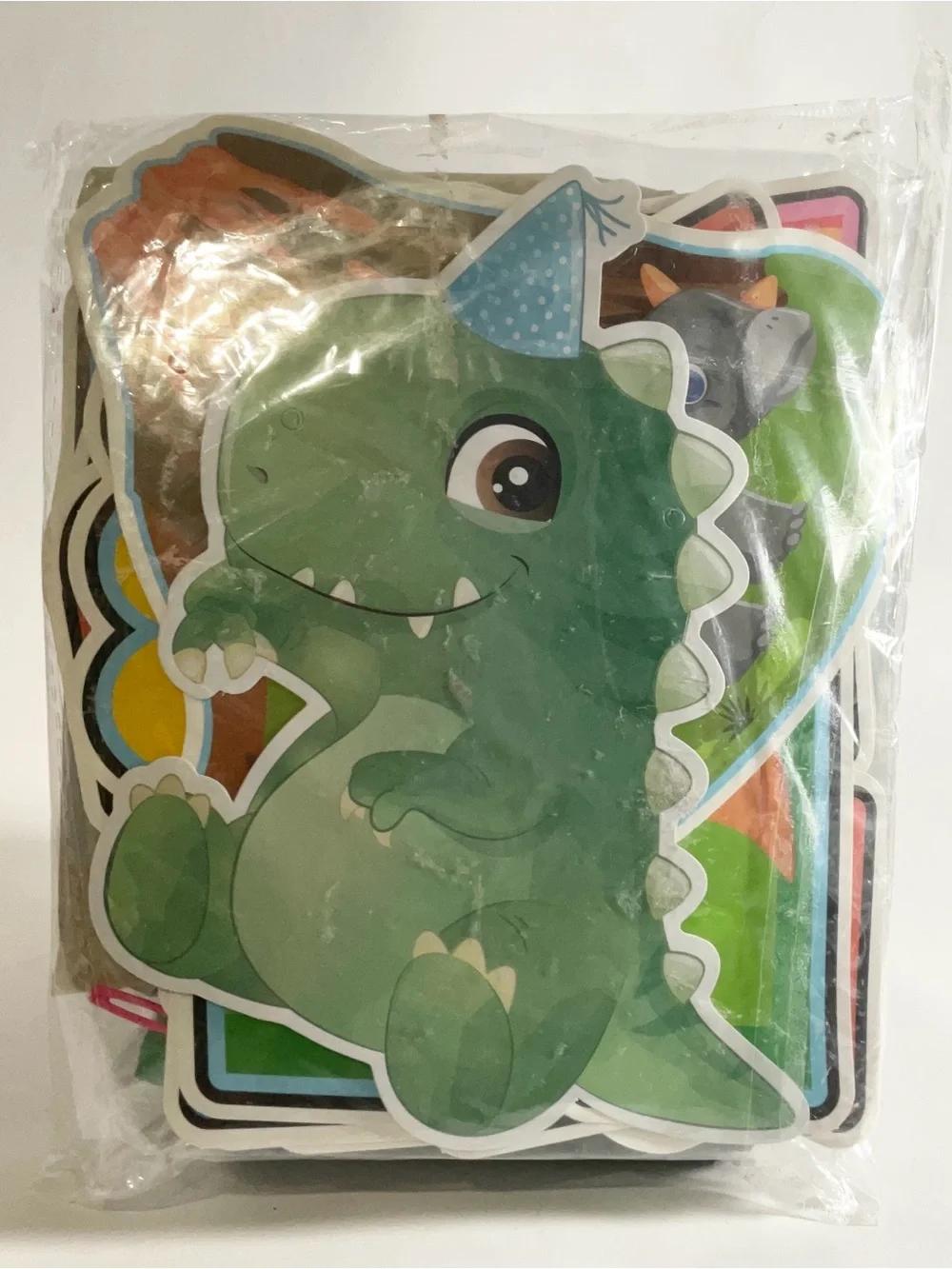 Dinosaur Cupcake Toppers - Colorful Dino Party Picks